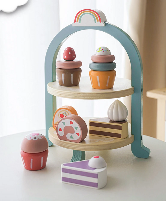 Wooden Cake Set