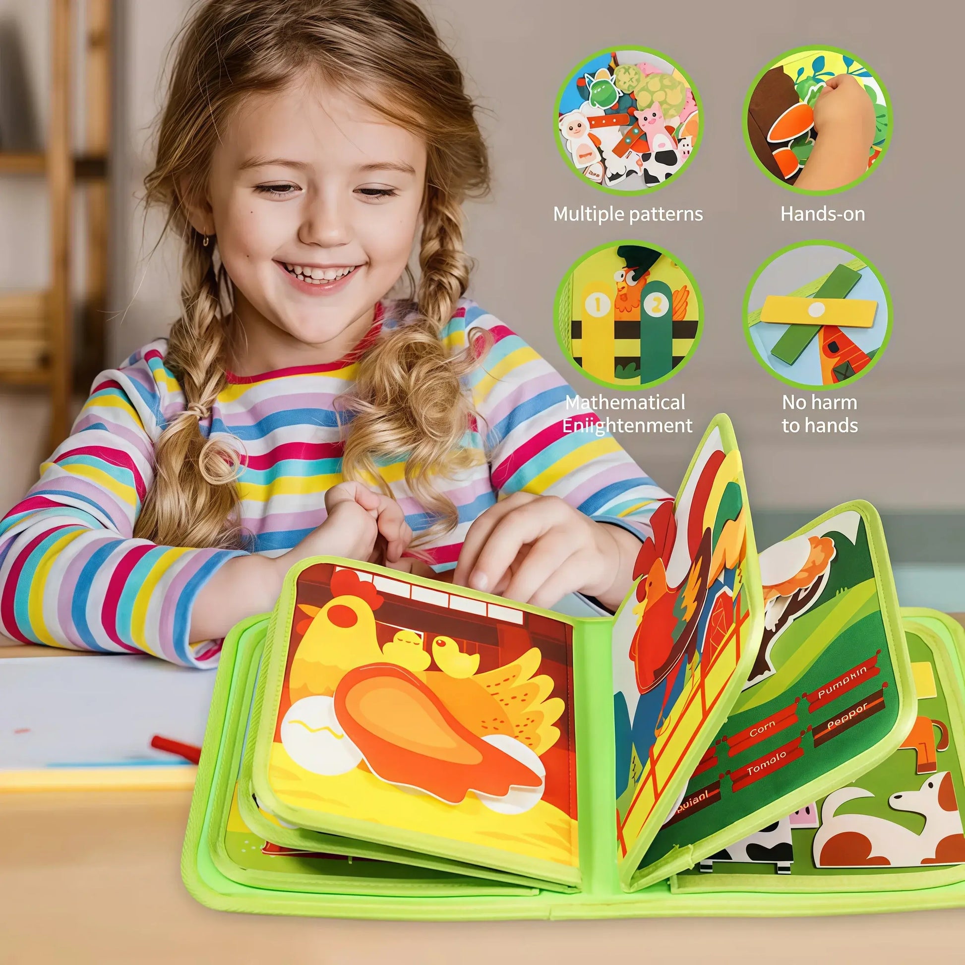 Educational Montessori Farm Book Montessori Time