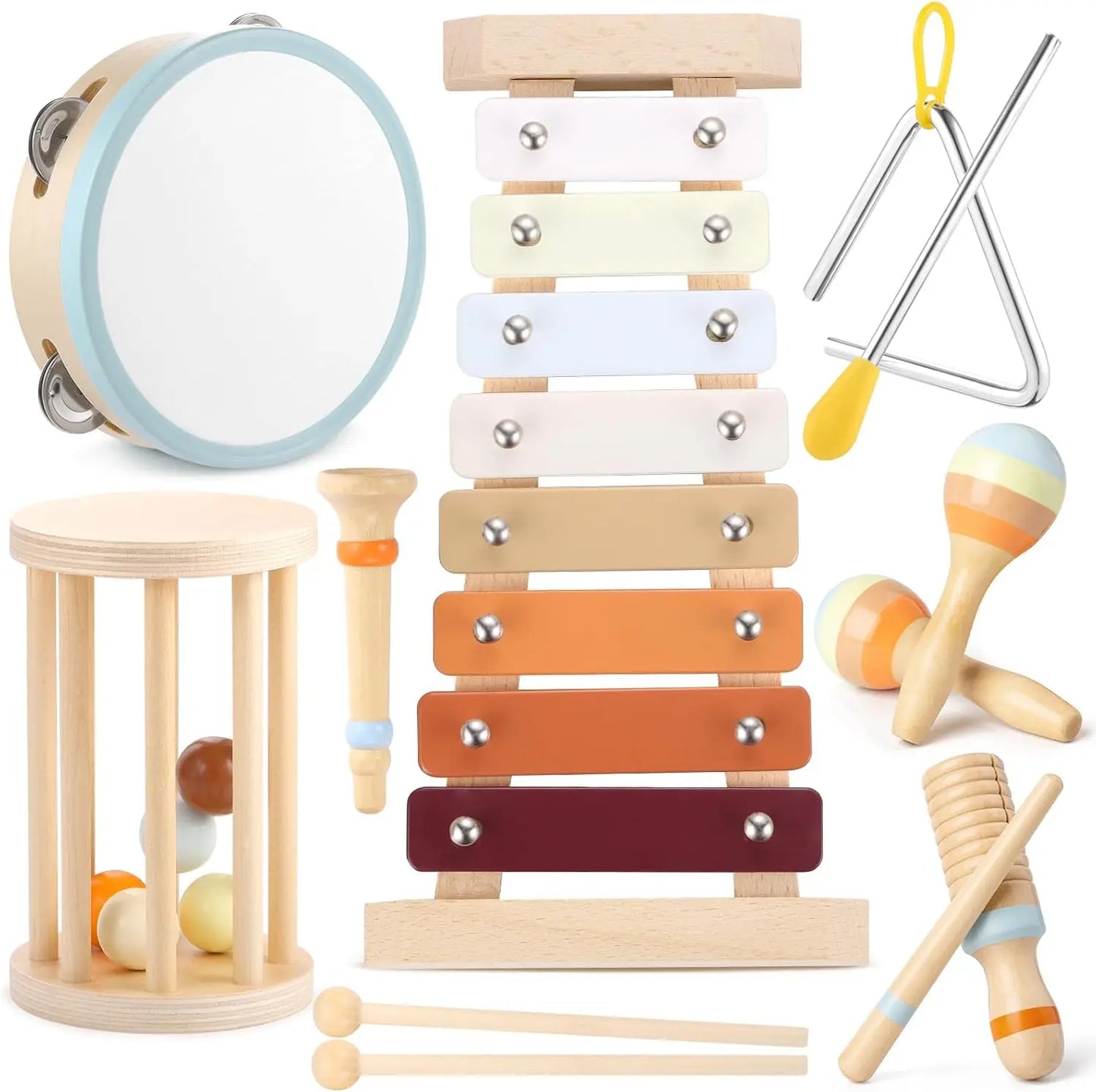 Wooden Musical Instrument Set-7 Pieces Montessori