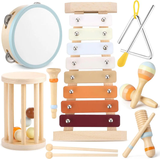 Wooden Musical Instrument Set-7 Pieces Montessori