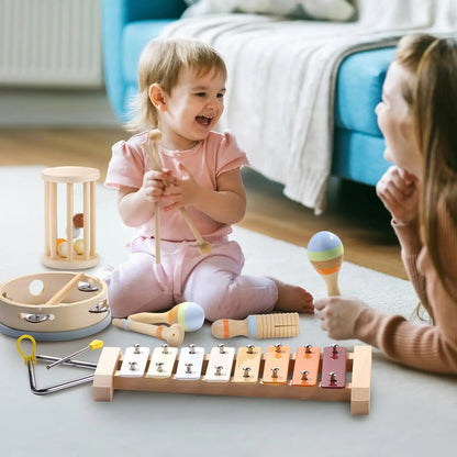 Wooden Musical Instrument Set-7 Pieces Montessori