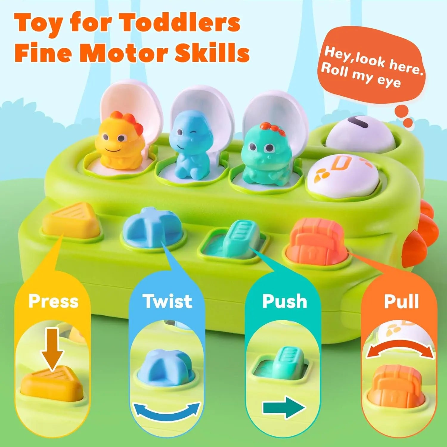 Sensory Dinosaur Toy Montessori