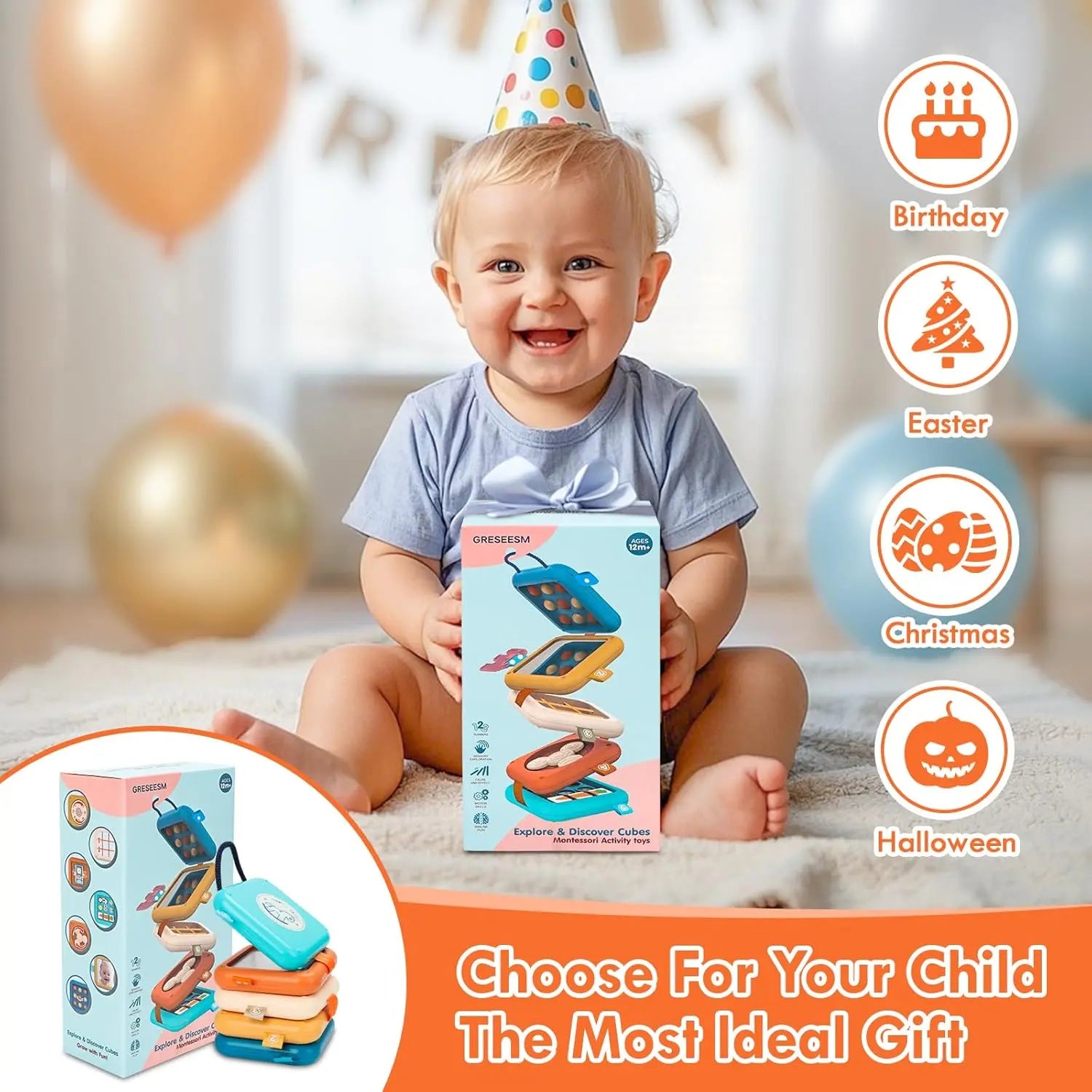 Montessori Activity Cube Montessori