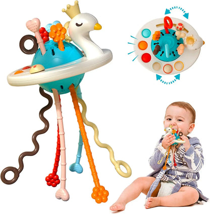 Montessori Princess Swan Pull Toy Montessori