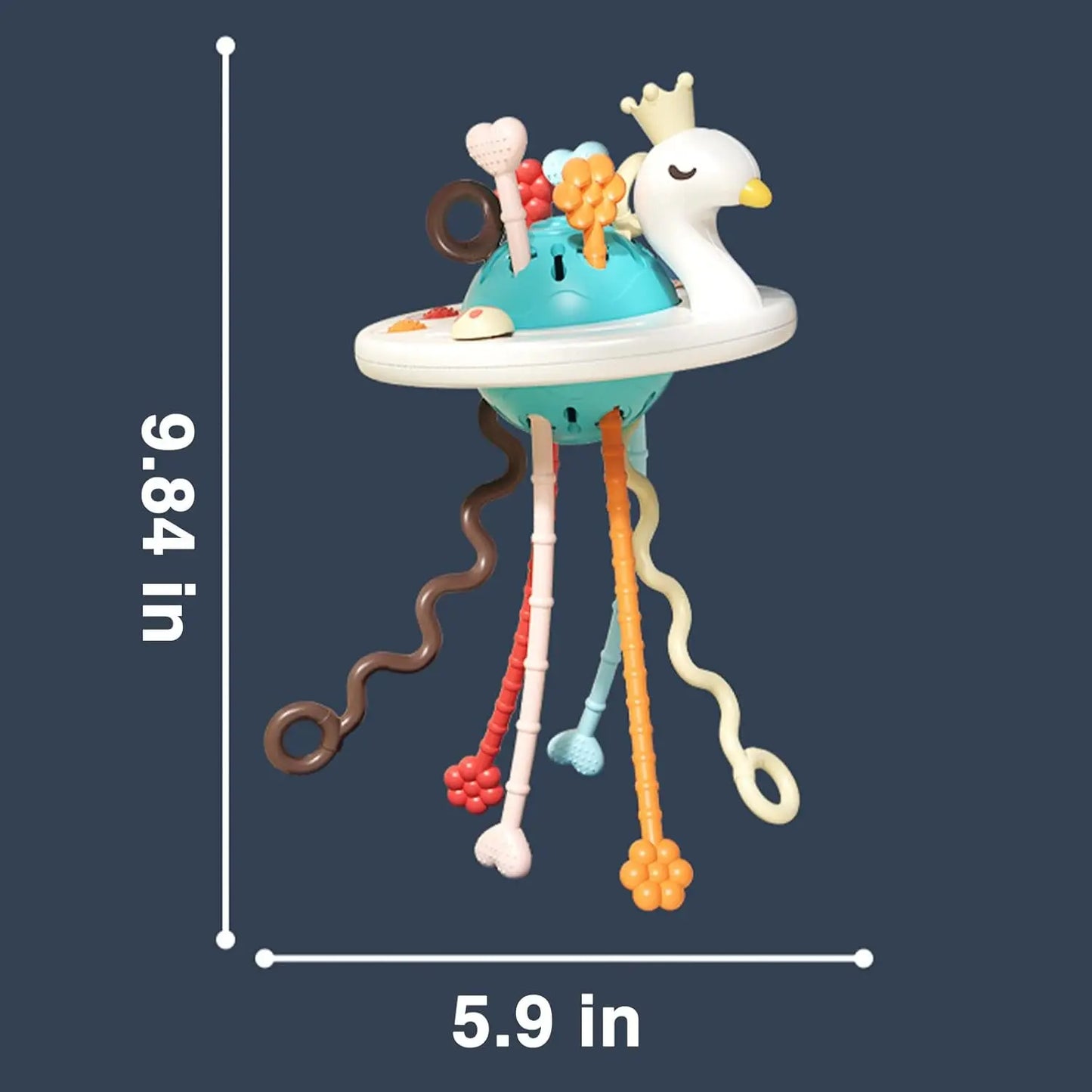 Montessori Princess Swan Pull Toy Montessori