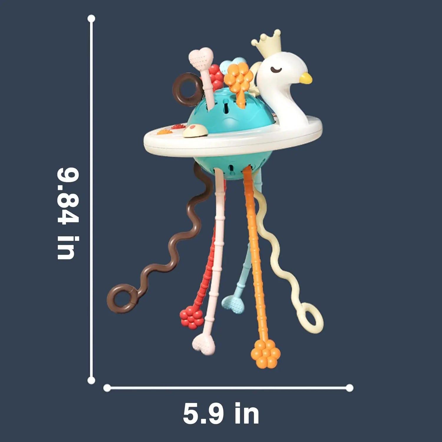 Montessori Princess Swan Pull Toy Montessori