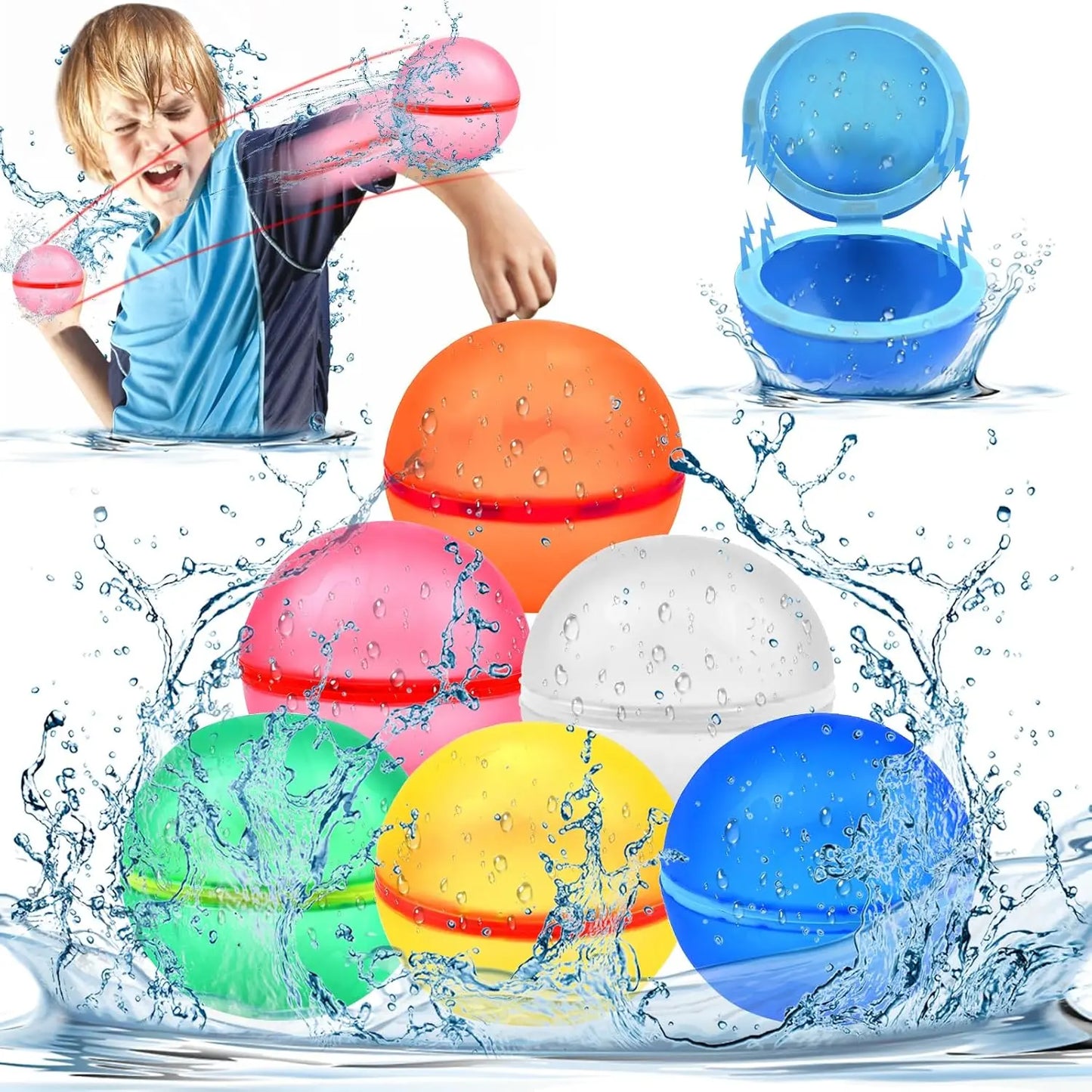 Montessori Fillable Water Balloons, 12 Pieces Montessori