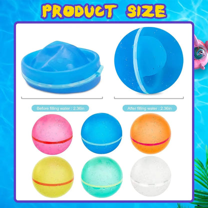 Montessori Fillable Water Balloons, 12 Pieces Montessori