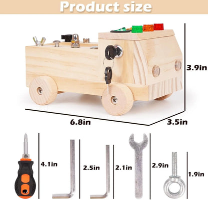 Wooden Car Repair Kit Montessori
