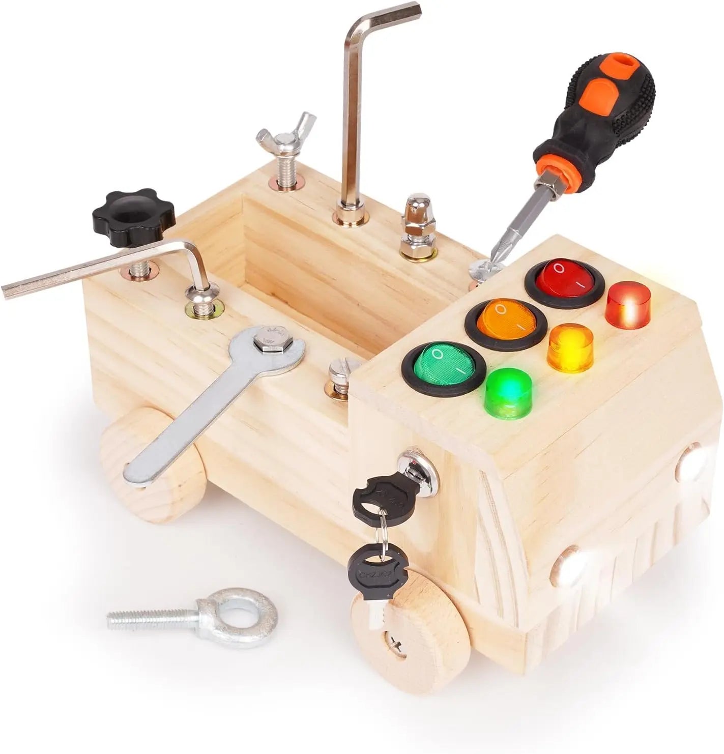 Wooden Car Repair Kit Montessori