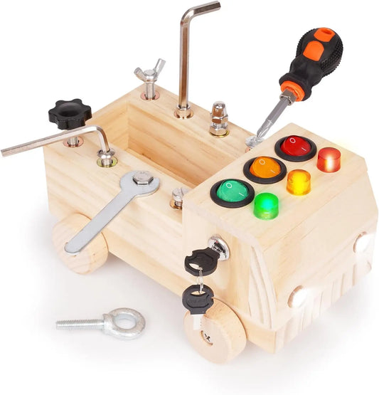 Wooden Car Repair Kit Montessori