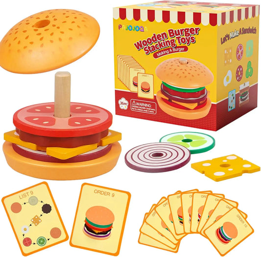 Wooden Montessori Fast Food Puzzle Montessori