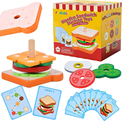 Wooden Montessori Fast Food Puzzle Montessori