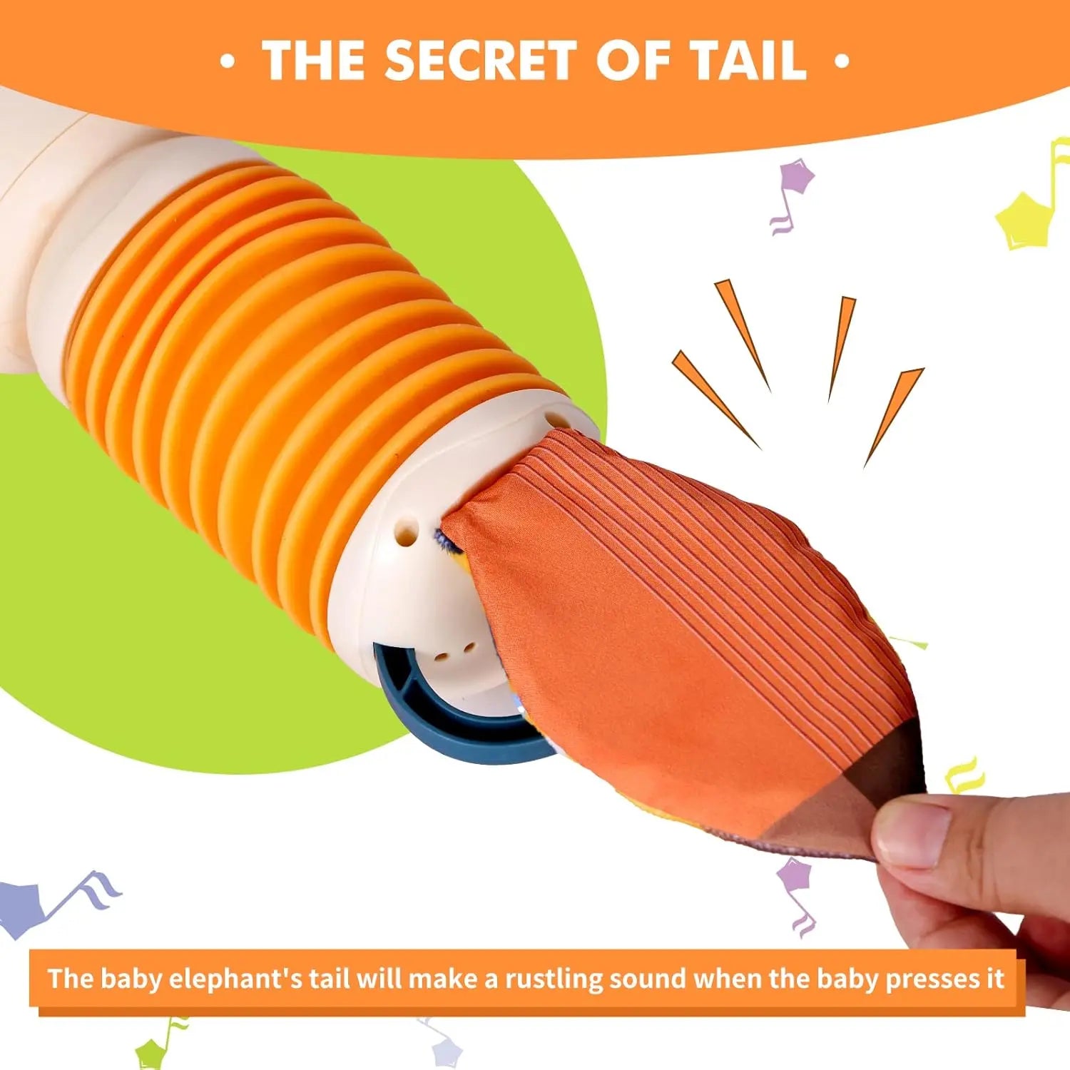 Elephant Accordion Baby Toys Montessori Time