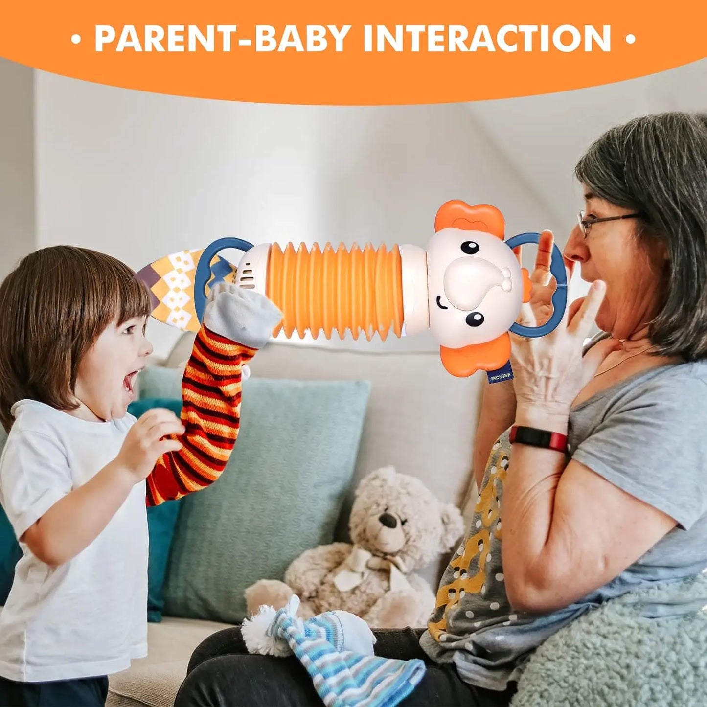 Elephant Accordion Baby Toys Montessori Time