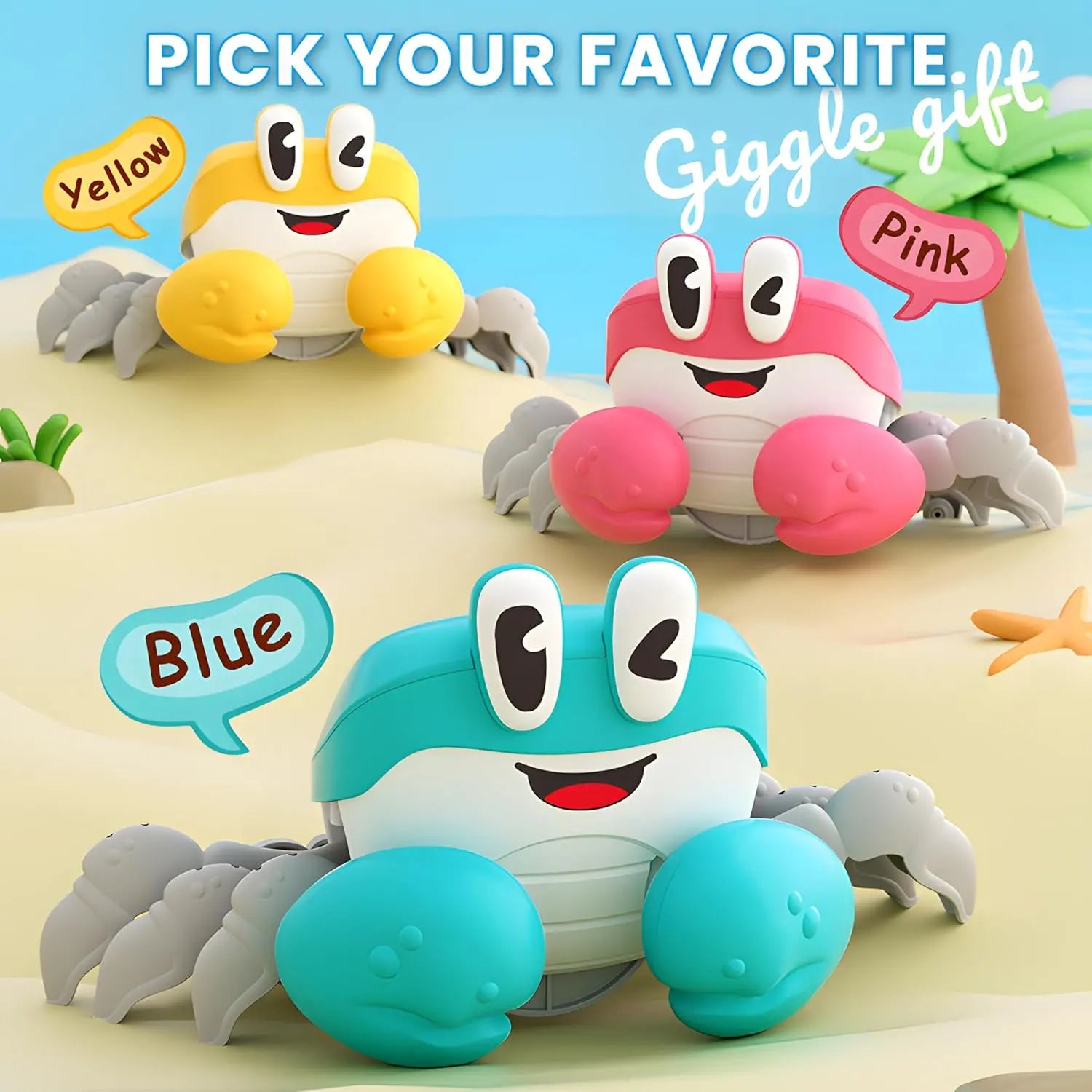 Crab Tummy Time Toys Montessori Time