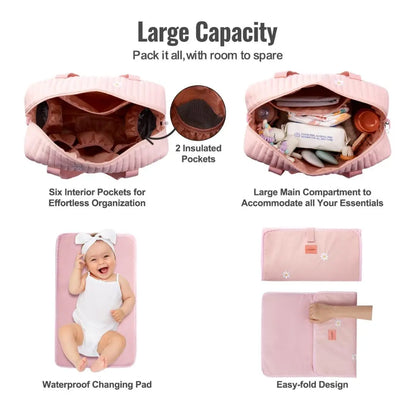 Pink Baby Care Bag