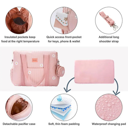 Pink Baby Care Bag