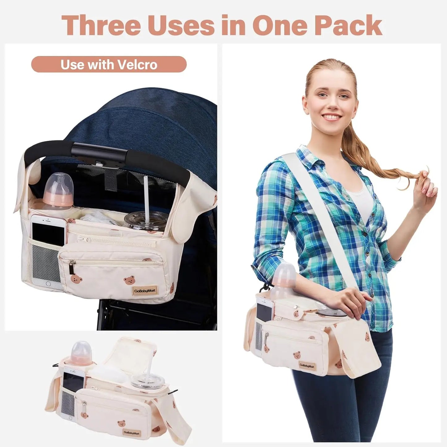 Teddy Bear Stroller Organizer