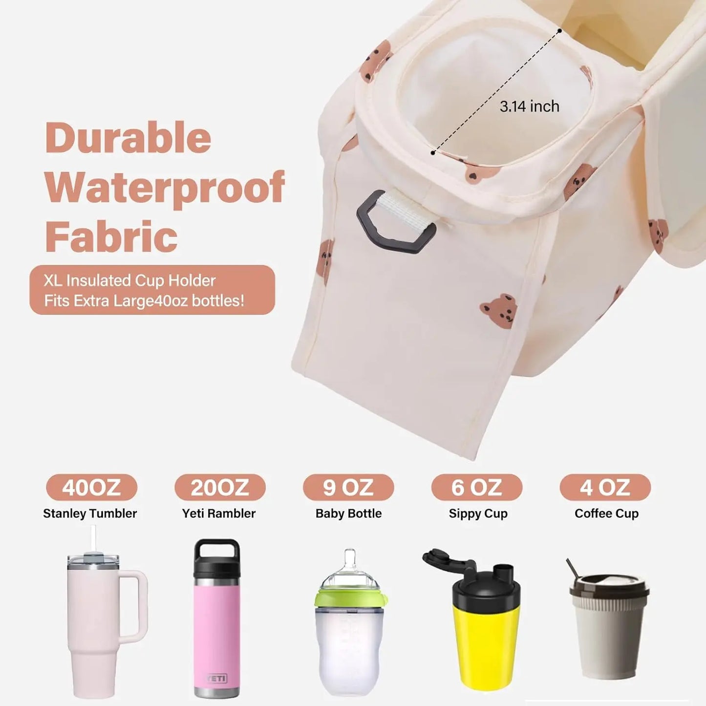 Teddy Bear Stroller Organizer