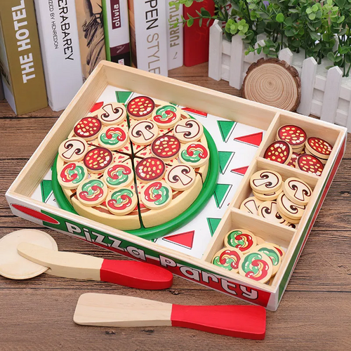 Educational Wooden Pizza Set
