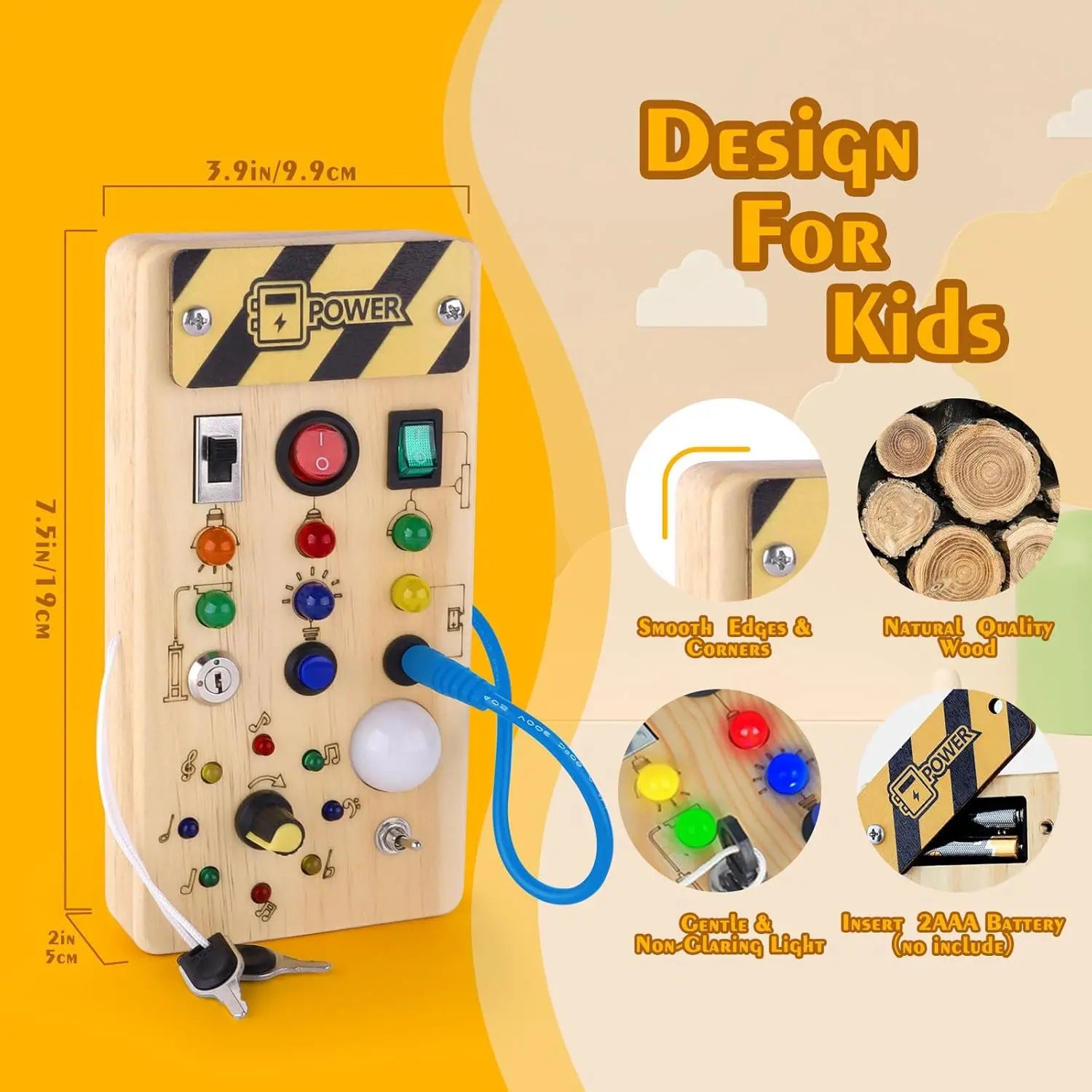 Montessori Wooden Key Board Montessori