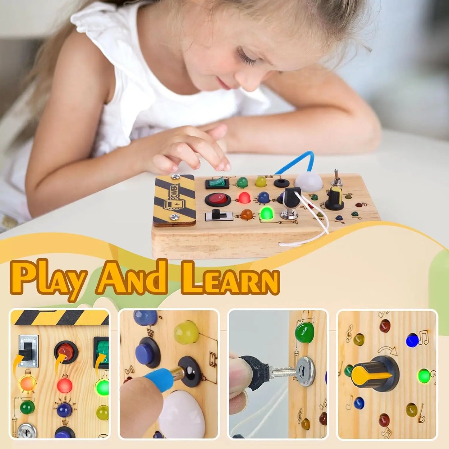 Montessori Wooden Key Board Montessori
