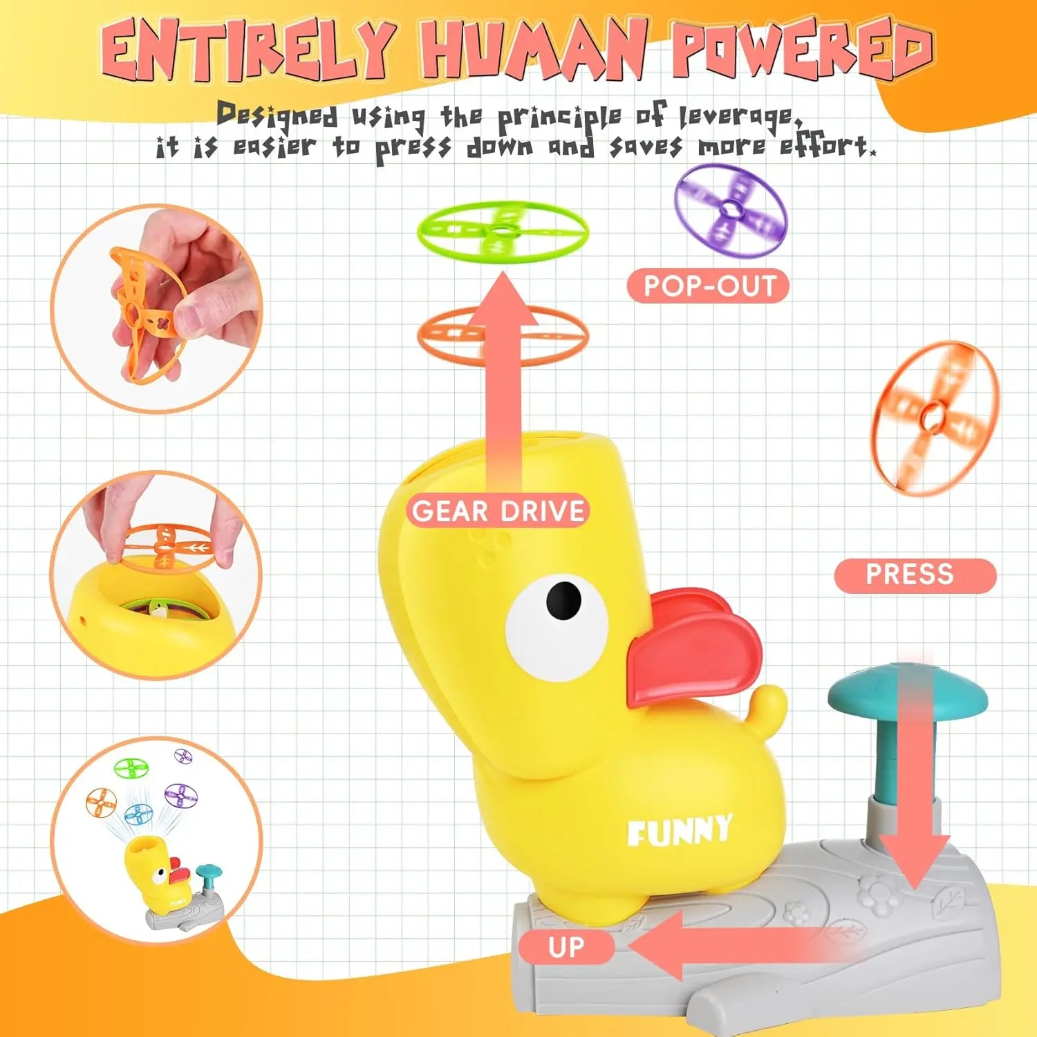 Duck Flying Disc Launcher Montessori