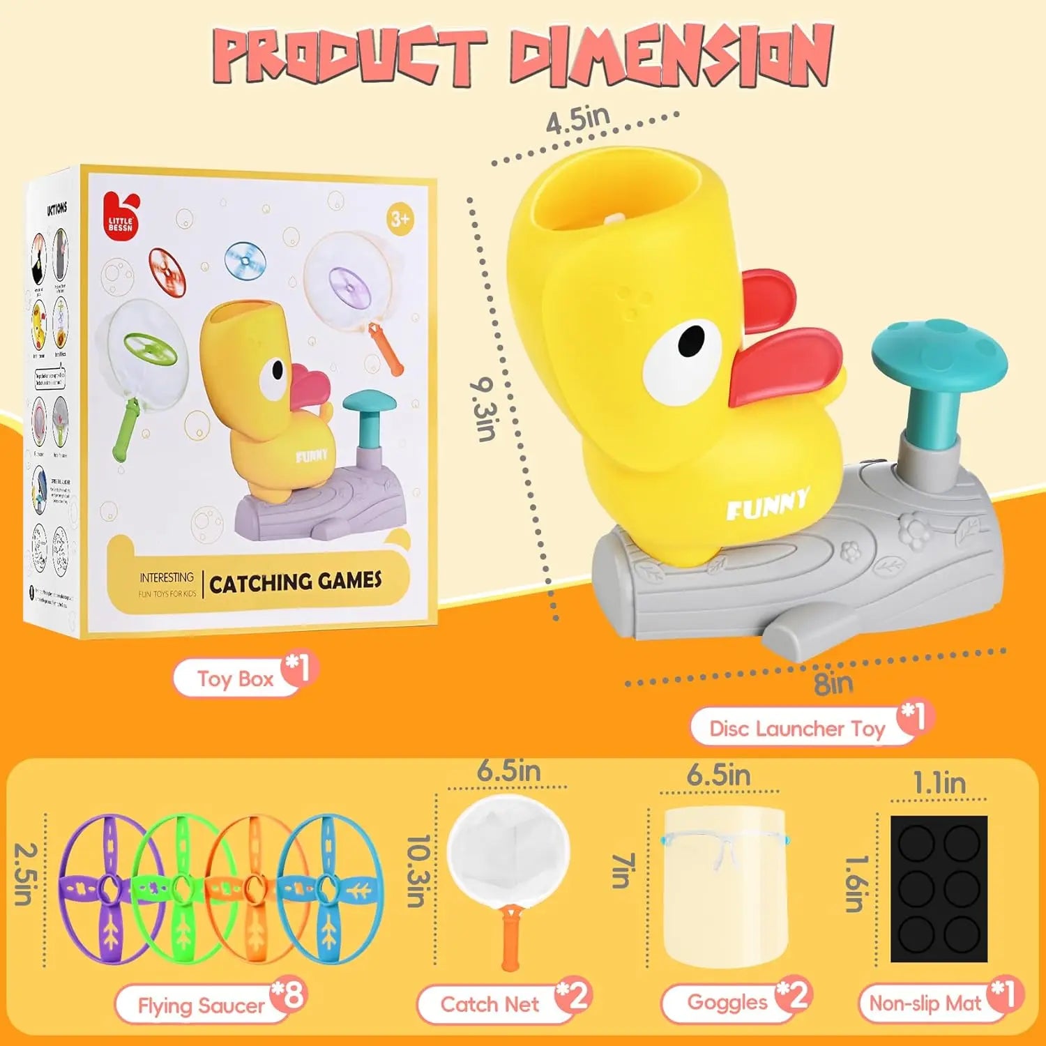 Duck Flying Disc Launcher Montessori