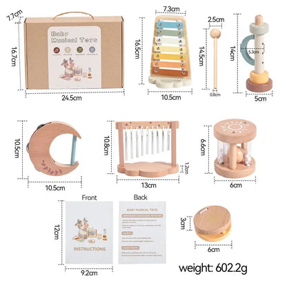 Wooden Gift Set 6-Piece Montessori