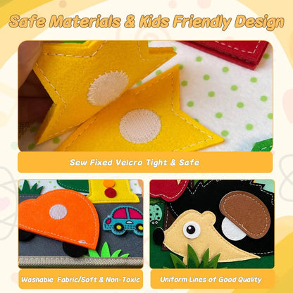 Giraffe Felt Book Montessori