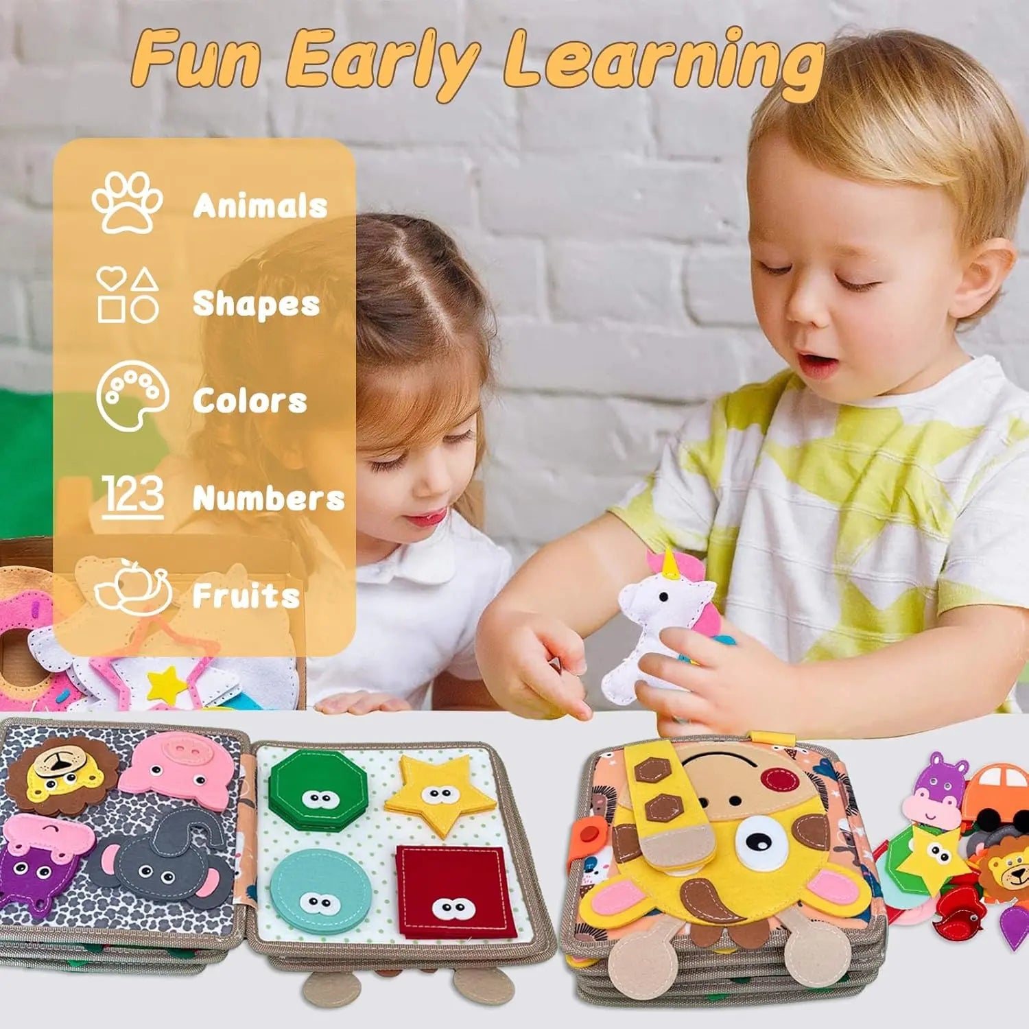 Giraffe Felt Book Montessori