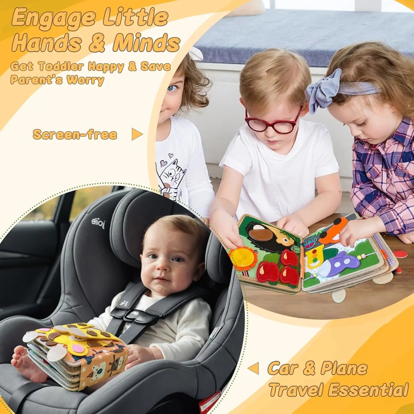 Giraffe Felt Book Montessori