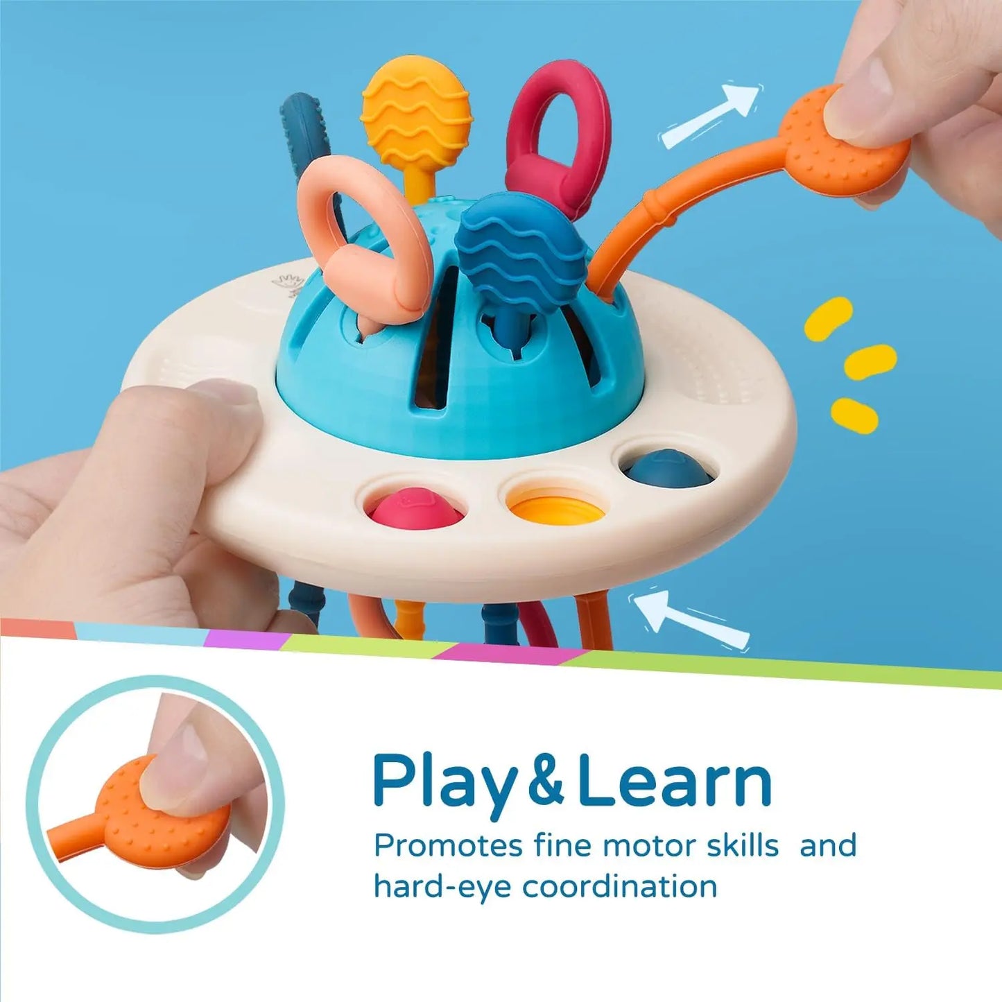 Montessori Silicone Pull Toy Mağazam