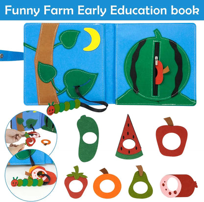 Farm felt book Montessori