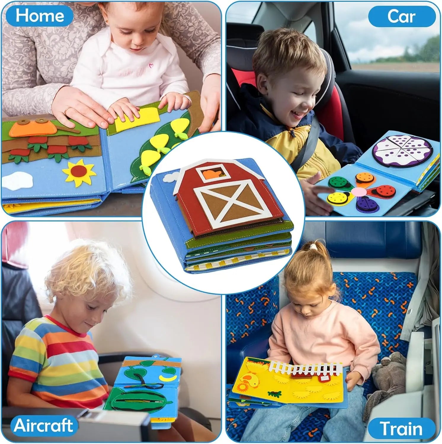 Farm felt book Montessori