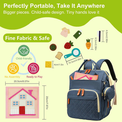 Our Basic Needs Felt Book Montessori