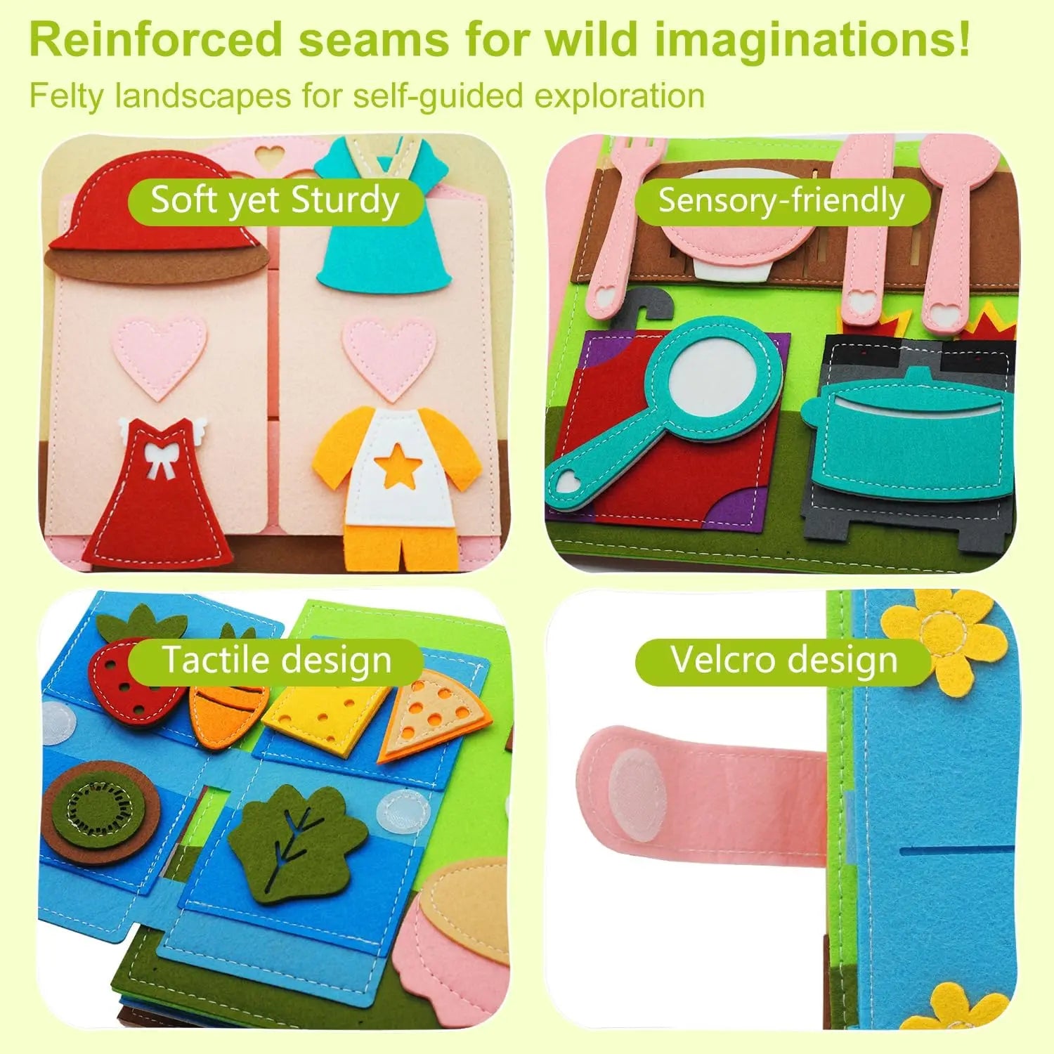 Our Basic Needs Felt Book Montessori