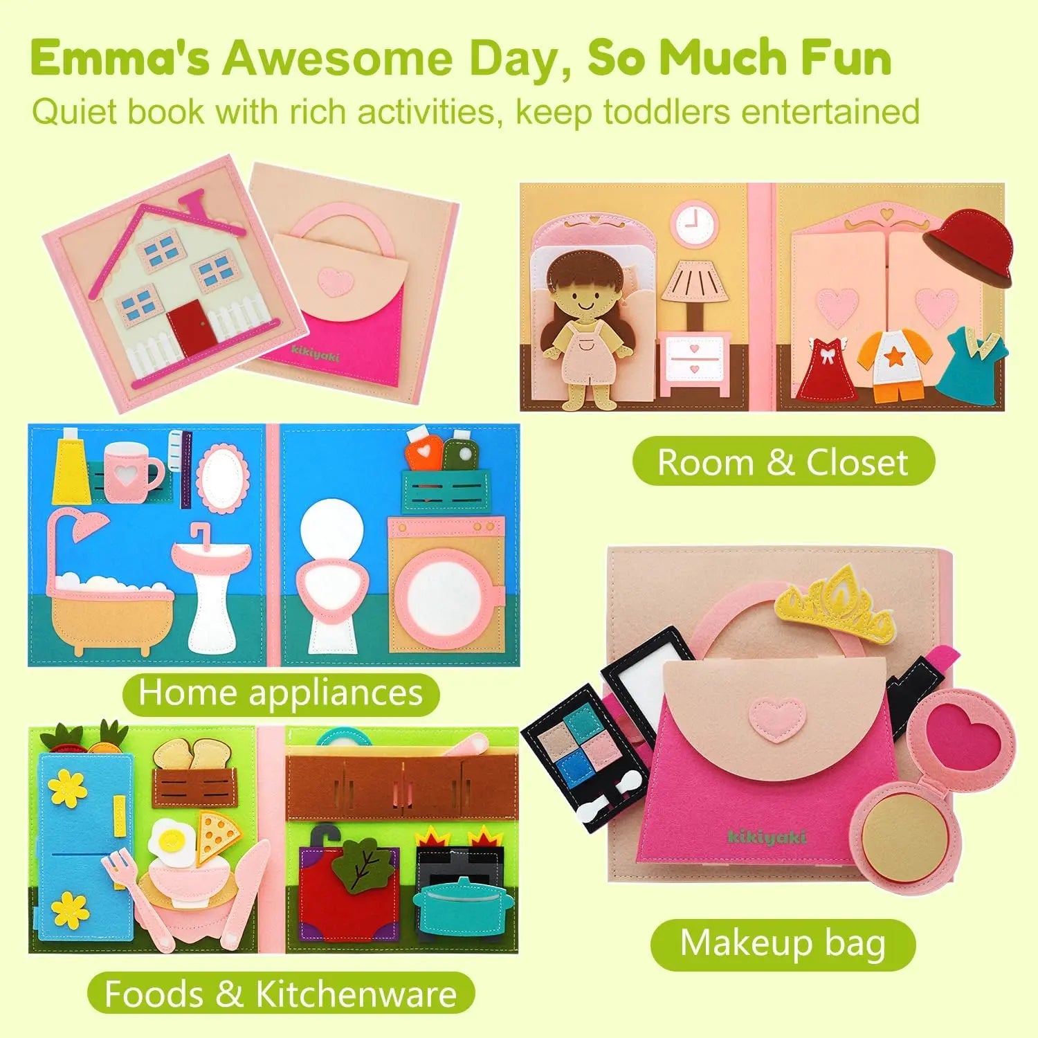 Our Basic Needs Felt Book Montessori