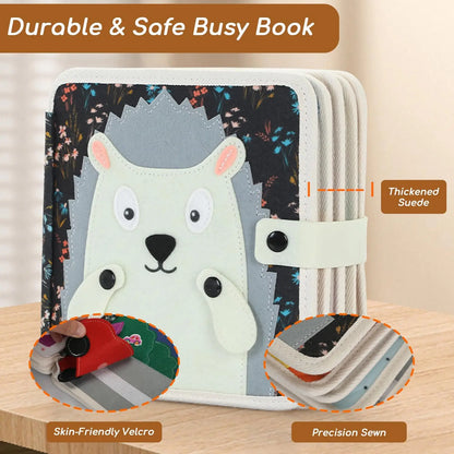 Cute Hedgehog Felt Book Montessori