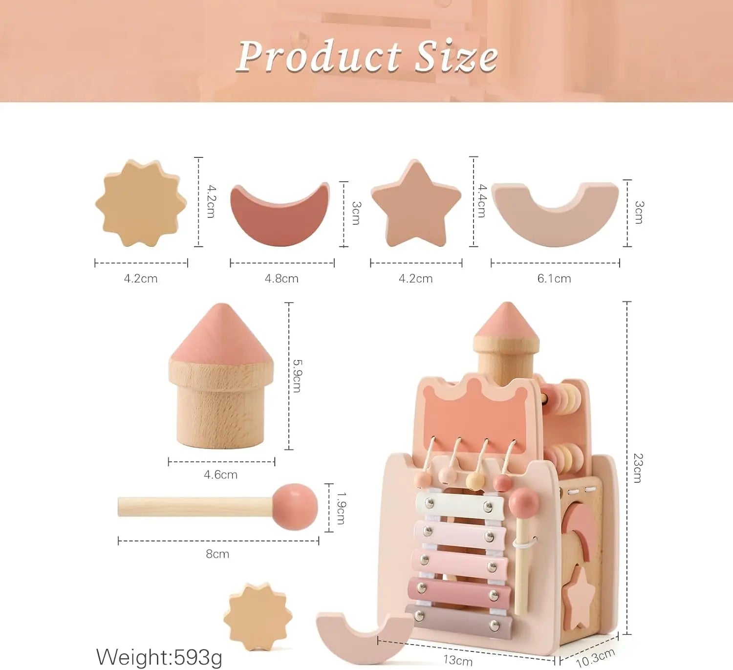 Functional Wooden Castle Montessori