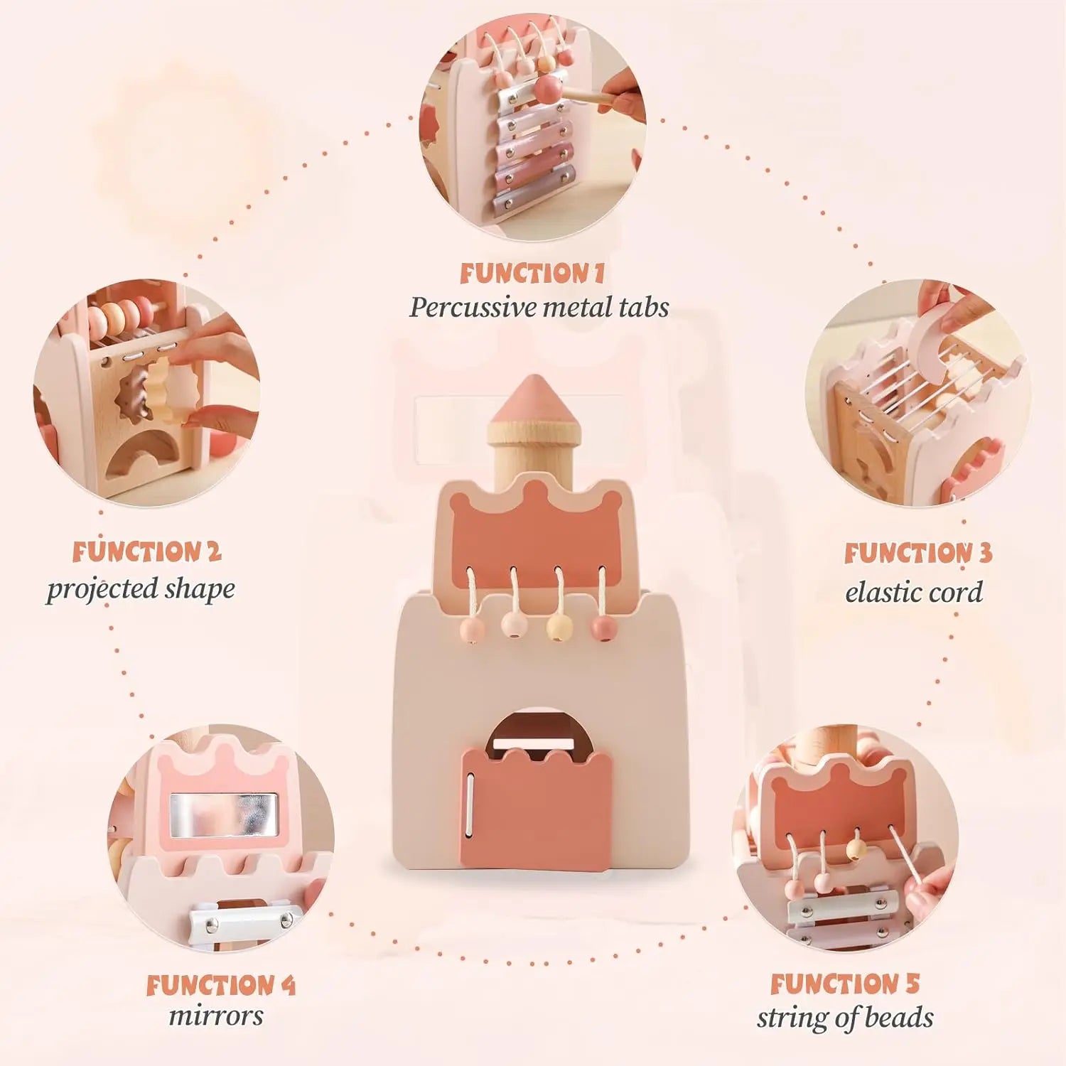 Functional Wooden Castle Montessori