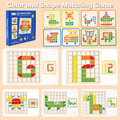 Montessori Wooden Mosaic Montessori