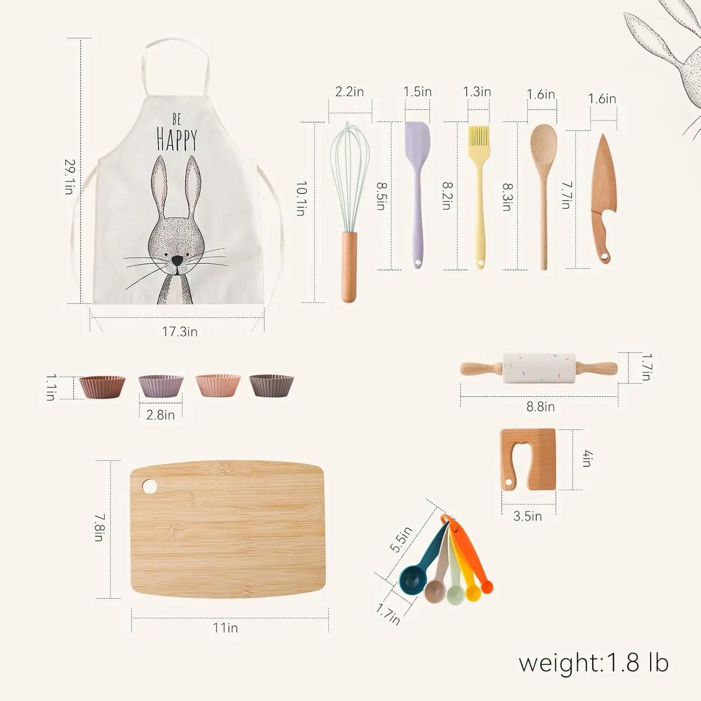 Montessori Rabbit Themed Kitchen Set Montessori