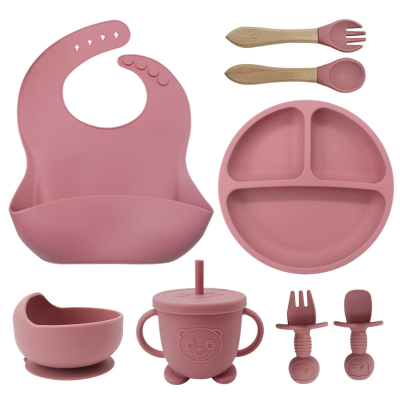 Silicone Baby Feeding Set-8CS