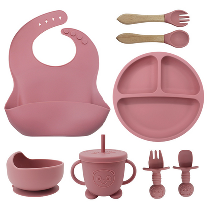 Silicone Baby Feeding Set-8CS