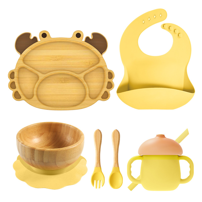 Bamboo Dinner Feeding Set-9PCS