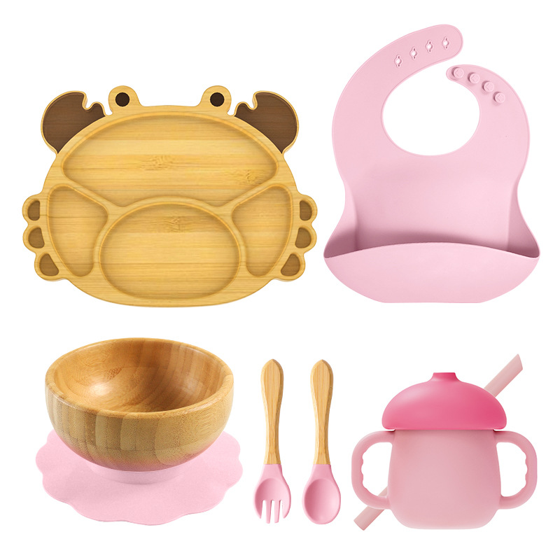 Bamboo Dinner Feeding Set-9PCS