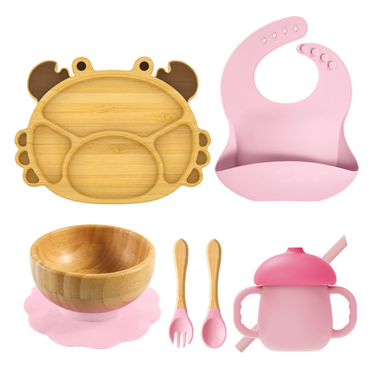 Bamboo Dinner Feeding Set-9PCS